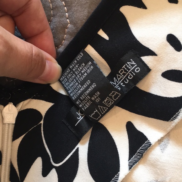 Black/White Jonathan Martin Studio Cocktail Dress - Picture 4 of 4